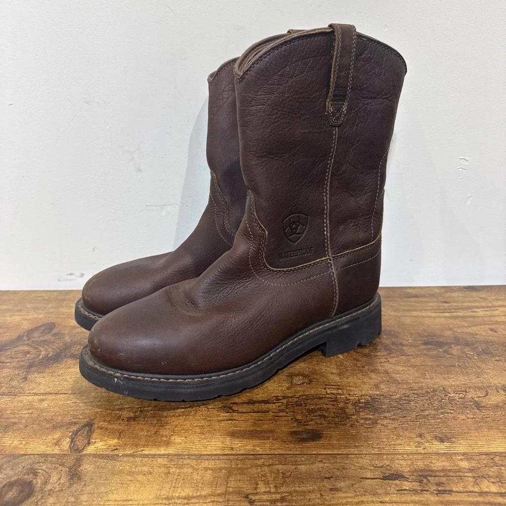 Ariat Men's 10002385 Sierra H2O Waterproof Soft Toe Work Boot Brown Size 10D
